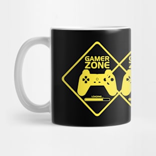 Gamer Yellow Minimalist Aesthetic Design Mug